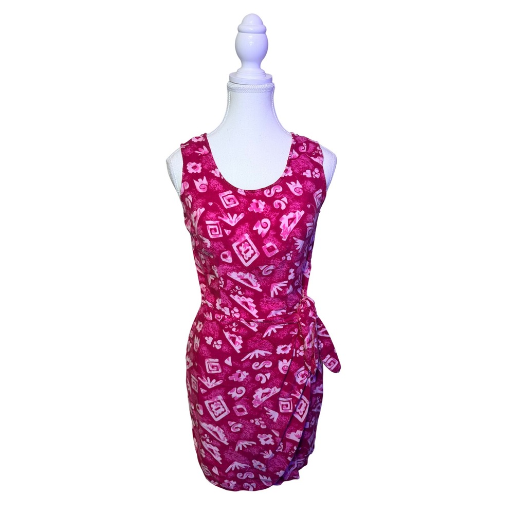 Jessica Stevens Pink Wrap Mini Dress Size 5